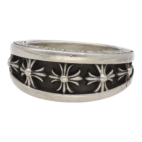 【中古】 CHROME HEARTS クロムハーツ ナローVバンドリング CHプラス 指輪 シルバー アクセサリー 24号 メンズ CHX ジュエリー 23041037 AO
