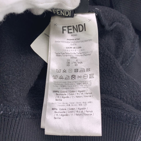 【中古】 Fendi フェンディ  トレーナー スパンコール ロゴ パッチデティール スウェットシャツ FY0944 A7AC サイズS 23043081 YU