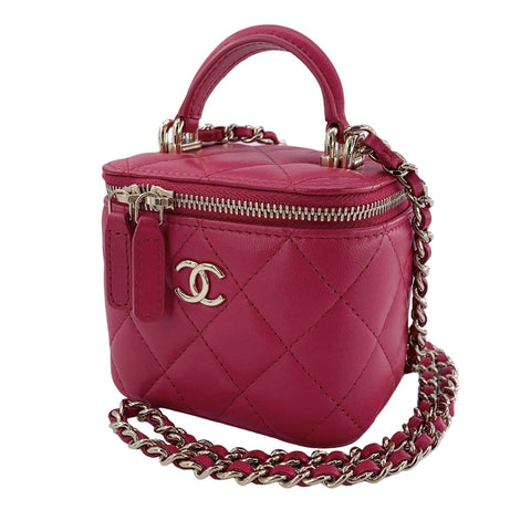 【中古】 CHANEL シャネル  ショルダーバッグ マトラッセ AP2198 スモールバニティ チェーンショルダーバッグ 23043188 AK