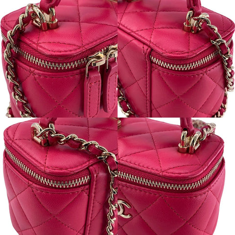 【中古】 CHANEL シャネル  ショルダーバッグ マトラッセ AP2198 スモールバニティ チェーンショルダーバッグ 23043188 AK