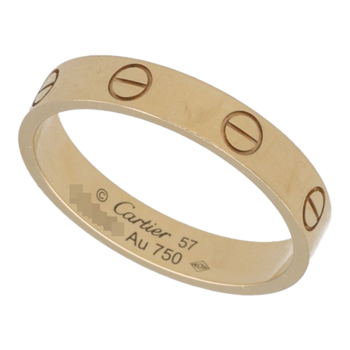 【中古】 Cartier カルティエ LOVE ウェディング リング B4085057 K18 YG ミニラブ 指輪 23043282DS