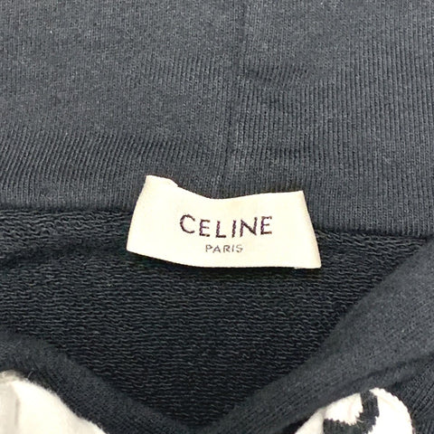 【中古】 CELINE セリーヌ フード付き ルーズスウェットシャツ パーカー  2Y468670Q.38NO エディスリマン プルオーバー パーカー ロゴ トレーナー メンズ レディース 23043362 AO