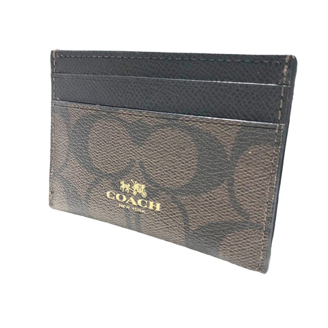 【中古】 COACH コーチ  クレジットカードケース シグネチャー F63279 カードケース 23015115 YM
